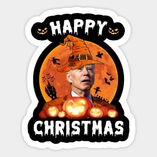 Happy Christmas Biden 2022 Halloween Costume Sticker